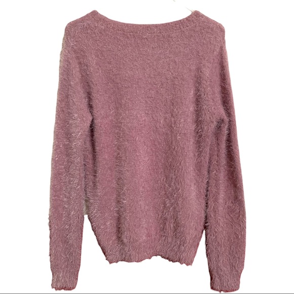 Mudd Soft Pink Cozy Wiskers Sweater M - Picture 4 of 7